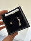 Recycled assymetric earrings